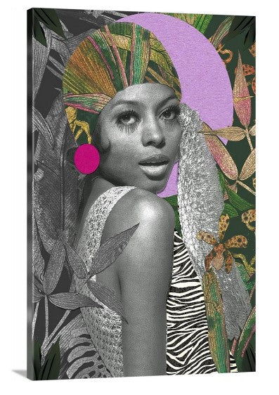 Diva-Vibrant Diana Ross Digital Collage Print-Celebrate the Iconic Diva in Style