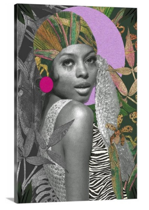 Diva-Vibrant Diana Ross Digital Collage Print-Celebrate the Iconic Diva in Style