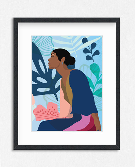 Reverie in the Garden-Calming Print